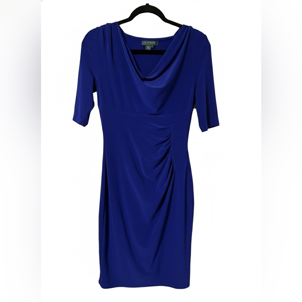 Ralph Lauren Royal Blue Midi Dress